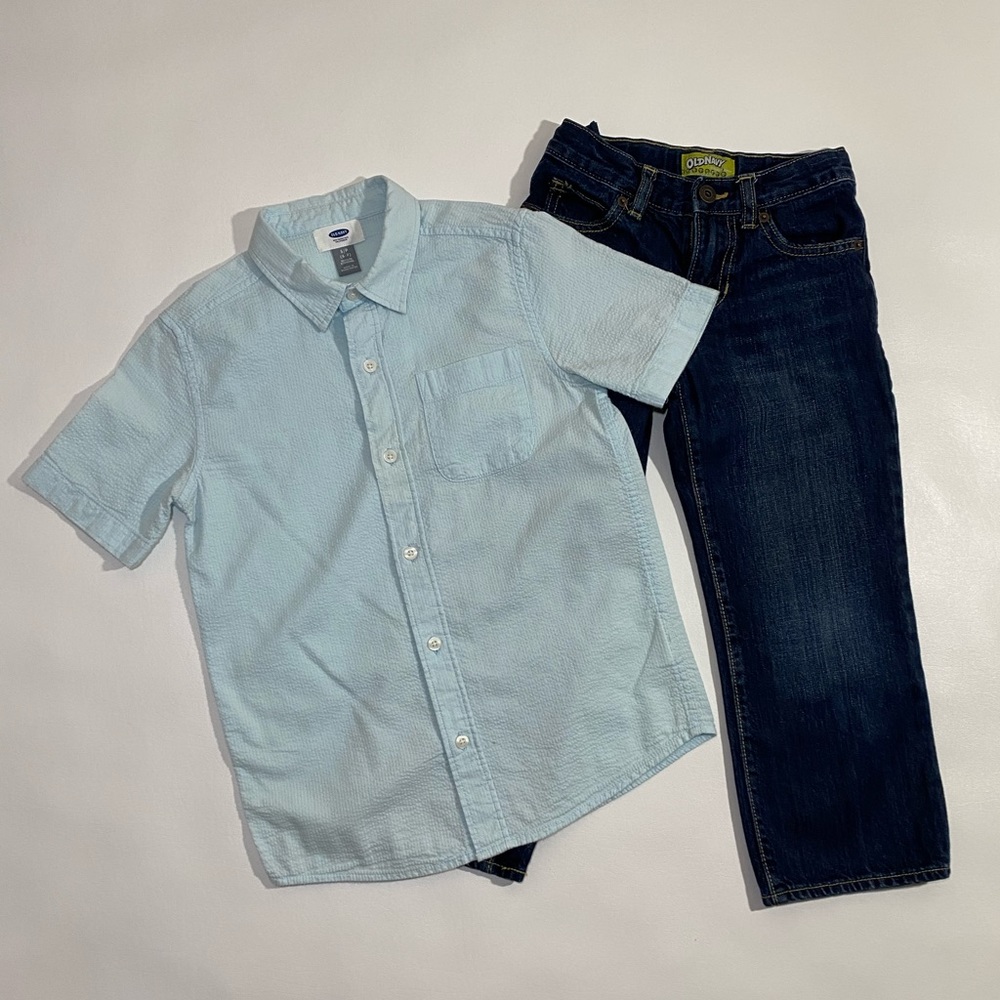 Boys Linen Shirt with Jeans